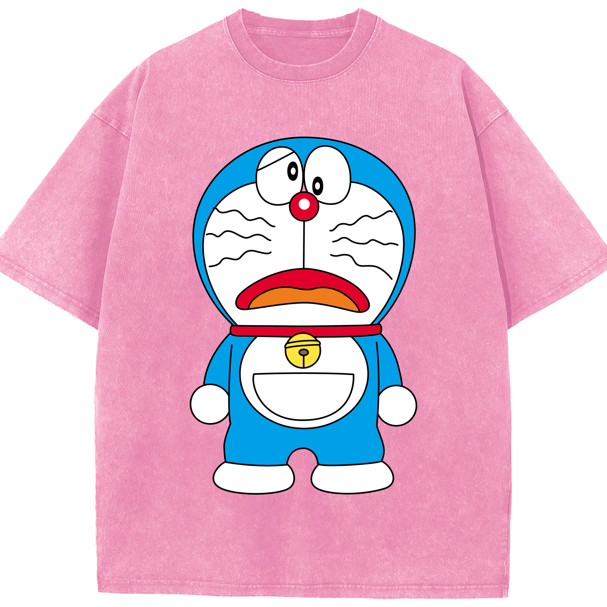 （画像用） ドラえもん Doraemon 綿100% ヴィンテージ風 半袖Tシャツ（フロントプリント）